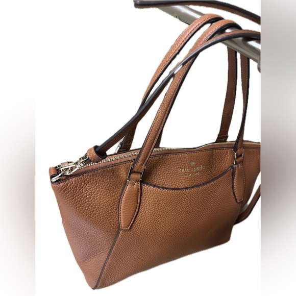 Kate Spade Monica Satchel, Brown Pebble Leather - Picture 3 of 10